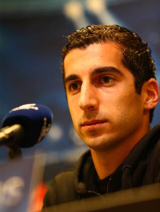 Montag 15.09.2014, Saison 2014 2015, UEFA Champions League, Pressekonferenz im Presseraum des Dortmunder Signal Iduna Parks vor dem Spiel zwischen dem BVB Borussia Dortmund und dem FC Arsenal London, Henrikh Mkhitaryan (BVB)