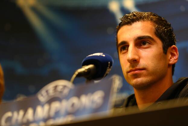 Montag 15.09.2014, Saison 2014 2015, UEFA Champions League, Pressekonferenz im Presseraum des Dortmunder Signal Iduna Parks vor dem Spiel zwischen dem BVB Borussia Dortmund und dem FC Arsenal London, Henrikh Mkhitaryan (BVB)