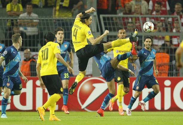 Neven SUBOTIC, BVB 4 fliegt BORUSSIA DORTMUND - FC ARSENAL Fussball UEFA Champions League, Gruppe D Gruppenphase,in Dortmund, 16.09.2014 CL Saison 2014 2015, BVB