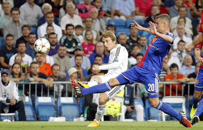 Real Madrid - FC Basel Luca Modric 