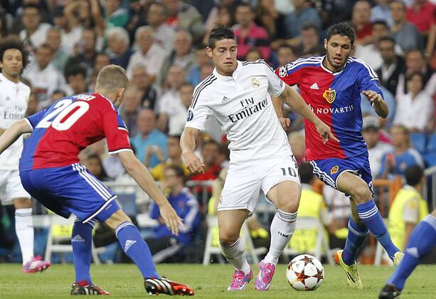 Real Madrid - FC Basel James Rodriguez 