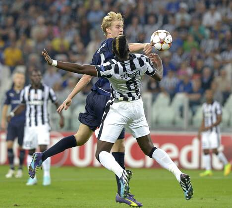 Paul Pogba Juventus, Filip Helander Malmoe Juventus Turin - Malmö FF filippoxalfero