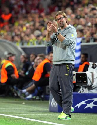 16.09.2014, xsvx, Fussball Champions League, Borussia Dortmund - Arsenal London, v.l. Trainer Jürgen Klopp (Borussia Dortmund) gestikuliert, gibt Anweisungen gesticulate giving instructions