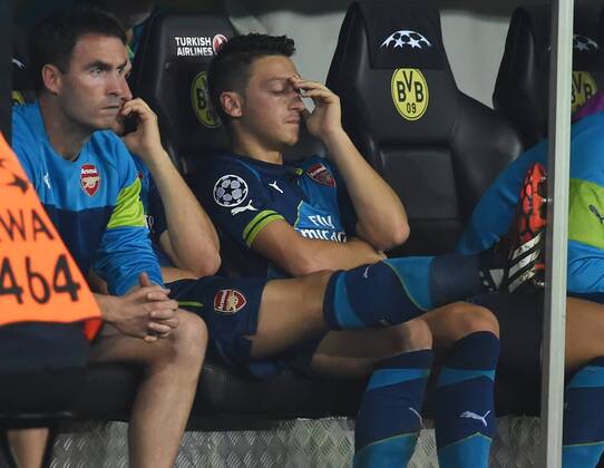 16.09.2014, Fussball, Saison 2014 15, UEFA Champions League, Vorrunde, Borussia Dortmund - Arsenal London Mesut Oezil (Mesut Özil, Arsenal London), mi.,