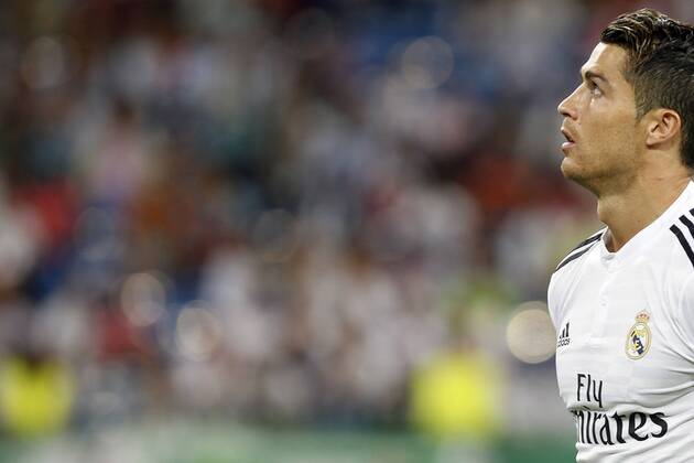 Cristiano Ronaldo of Real Madrid during the Champions League group B soccer match between Real Madrid and FC Basel 1893 at Santiago Bernabeu Stadium in Madrid, Spain. September 16, 2014.  (20423714)
