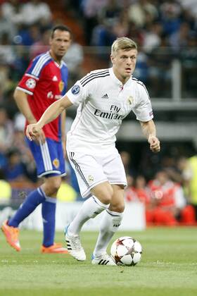 Toni Kroos of Real Madrid during the Champions League group B soccer match between Real Madrid and FC Basel 1893 at Santiago Bernabeu Stadium in Madrid, Spain. September 16, 2014.  (20423818)