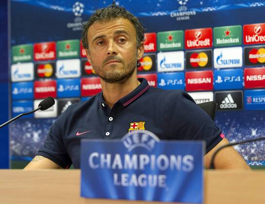 PK FC Barcelona Luis Enrique at press conference. xFRANCESCxADELANTADOx 