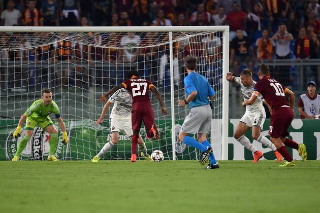 Gol Gervinho AS Roma 2-0 Torjubel AS Rom - ZSKA Moskau andreaxstaccioli