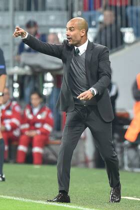 Fußball Champions League Gruppenphase 1. Spieltag Bayern München - Manchester City am 17.09.2014 in der Allianz Arena in München Josep Pep Guardiola ( Trainer München )