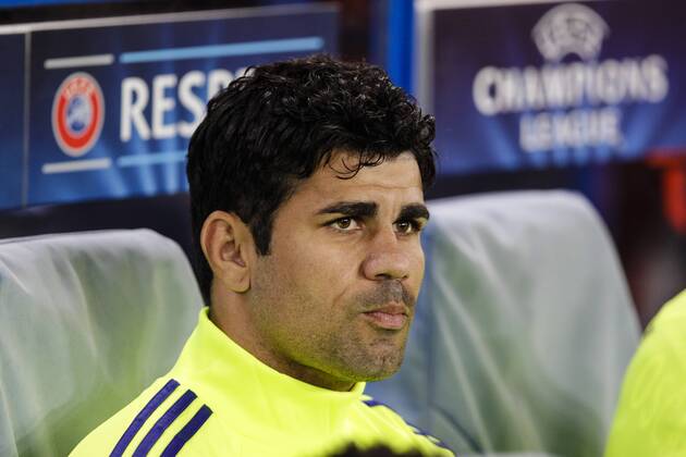 17.09.2014. London, England. Champions League Group Stage. Chelsea versus FC Schalke 04. Chelsea s Diego Costa seen before kick off xCraigxMercerx  ActionPlus19090431