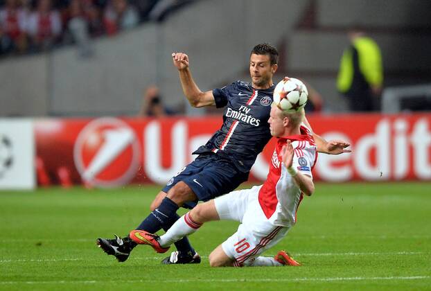 Thiago Motta (psg) - Davy Klaassen (aja) Ajax Amsterdam vs Paris St Germain - Champions League - 17 09 2014 AnthonyBIBARD FEPx 