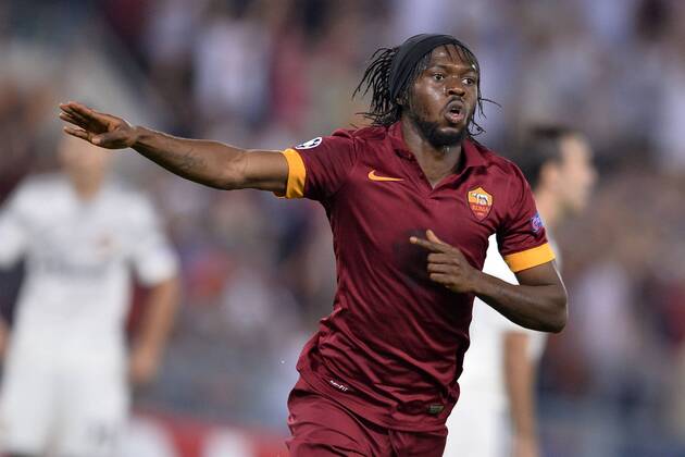 Jubel Gervinho Roma. Torjubel. AS Rom - ZSKA Moskau AntoniettaxBaldassarre