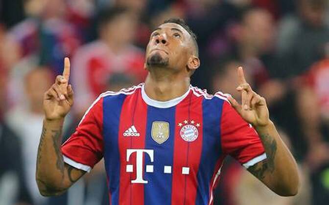 SOCCER - CL, Bayern vs Man.City MUNICH,GERMANY,17.SEP.14 - SOCCER - UEFA Champions League, group stage, FC Bayern München vs Manchester City. Image shows the rejoicing of Jerome Boateng (Bayern). 