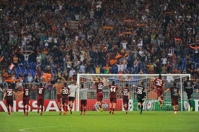 Champions League, AS Rom und Fans xHOCHxZWEIx xItalyxPhotoxPressx 