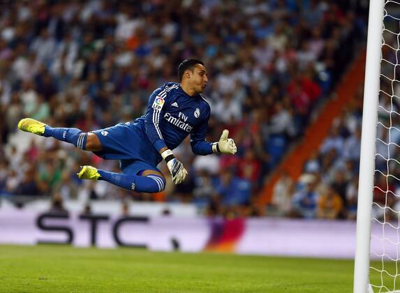 League BBVA match played between Real Madrid and FC Elche. In this picture, Keylor Navas. xBEATRIZxGUZMANx