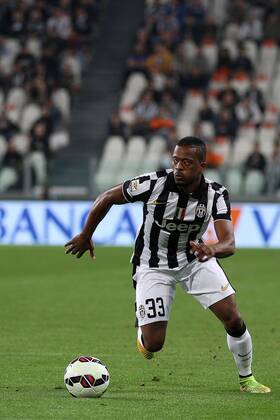 Sept. 24, 2014 - Turin, Italy - Juventus defender Patrice Evra (33) during the Italian Serie A football match Juventus Vs Cesena on September 24, 2014 at Juventus Stadium in Turin. Soccer, Serie A: Juventus v Cesena - ZUMAn230