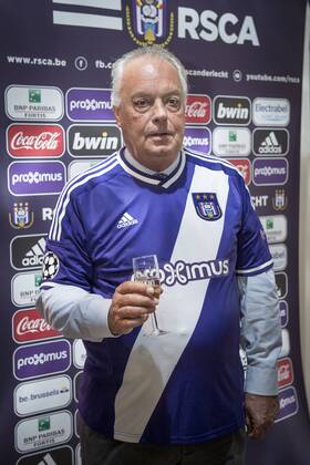 - ANDERLECHT, BELGIUM: Anderlecht chairman Roger Vanden Stock pictured during a press conference to present the new outfit for Champions League of soccer team RSC Anderlecht, Monday 29 September 2014, in Anderlecht, Brussels. JASPERxJACOBS  premiumd 24247