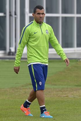 Carlos Tevez, Turin Training von Juventus Turin in Madrid filippoxalfero