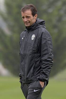 Massimiliano Allegri, Turin Training von Juventus Turin in Madrid filippoxalfero