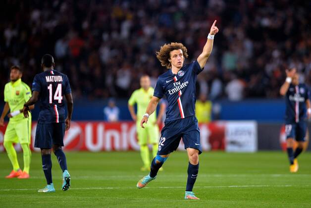 David Luiz (psg) FOOTBALL : Paris SG vs FC Barcelone - Ligue des champions - 30 09 2014 AnthonyBIBARD FEP Panoramic 