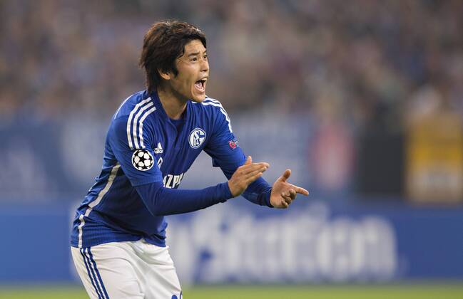 Gelsenkirchen, 30.09.2014, Veltins Arena, Fußball Atsuto Uchida (S04) FC Schalke 04 - NK Maribor