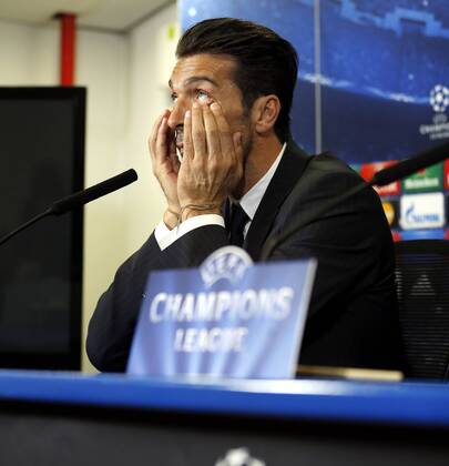 PK Juventus Turin in Madrid Gianluigi Buffon attends press conference. xFOTOxCHEMAxREYx 