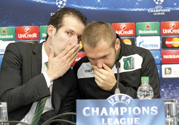 PFC Ludogorez Rasgrad. In this picture, Cosmin Mota at press conference. xJOSExA.xGARCIAx 