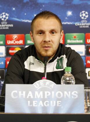 PFC Ludogorez Rasgrad. In this picture, Cosmin Mota at press conference. xJOSExA.xGARCIAx 