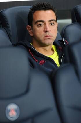 Xavi Hernandez (Barcelona) Paris St. Germain PSG - FC Barcelona (Barca) 30 09 2014 NxLeGouicxFEPx 
