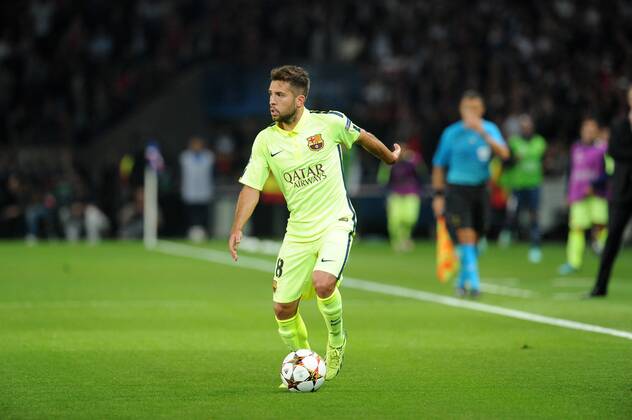 Jordi Alba (Barcelona) Paris St. Germain PSG - FC Barcelona (Barca) 30 09 2014 NxLeGouicxFEPx 