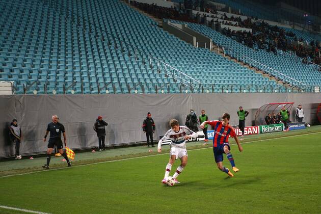 September 30, 2014. Russia, Khimki, arena New Khimki. In the 2014 15 UEFA Champions League s group stage match between CSKA Moscow and FC Bayern Munich. Thomas Müller. DmitryxGolubovich 