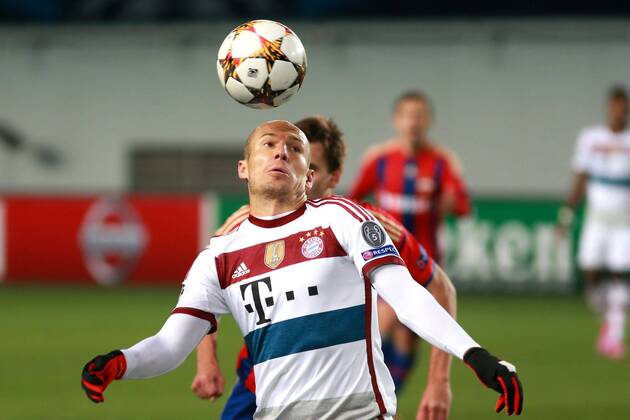 September 30, 2014. Russia, Khimki, arena New Khimki. Bayern s player Arjen Robben in the 2014 15 UEFA Champions League s group stage match between CSKA (Moscow, Russia) and FC Bayern Munich (Munich, Germany) DmitryxGolubovich 