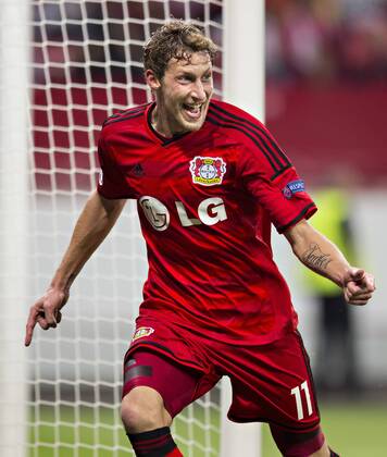 Leverkusen, 01.10.2014, BayArena Torjubel: Stefan Kiessling (Bayer) Bayer Leverkusen - Benfica Lissabon mm
