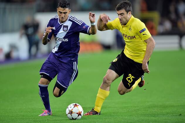 Matias Suarez of RSC Anderlecht Brüssel, RSC Anderlecht - BVB Borussia Dortmund Champions League PhotoNewsx 