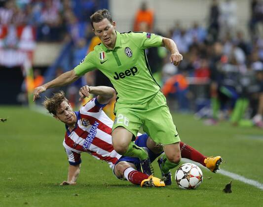 Champions League, Atletico Madrid - Juventus Turin In this picture, Christian Ansaldi and Stephan Lichtsteiner. xRAFAxCASALx 