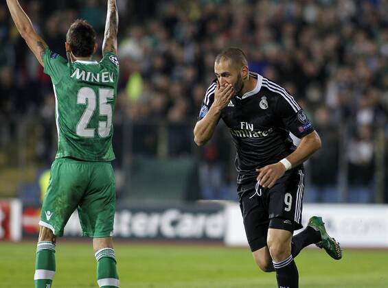 Champions League, PFC Ludogorez Rasgrad - Real CF Madrid In this picture, Karim Benzema celebrates his goal. xJOSExA.xGARCIAx 