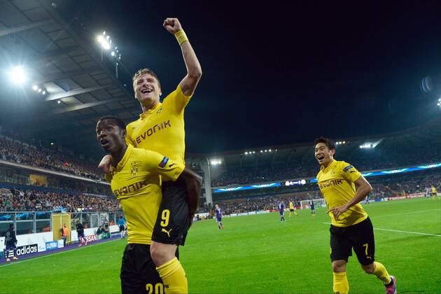 Adrian Ramos of Borussia Dortmund FOOTBALL : Anderlecht vs Dortmund - Ligue des Champions - Bruxelles - 01 10 2014 PhotoNews Panoramic 