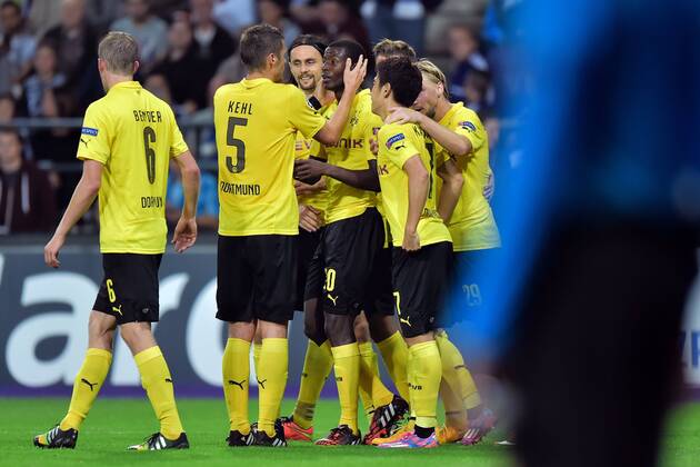 Adrian Ramos of Borussia Dortmund FOOTBALL : Anderlecht vs Dortmund - Ligue des Champions - Bruxelles - 01 10 2014 PhotoNews Panoramic 