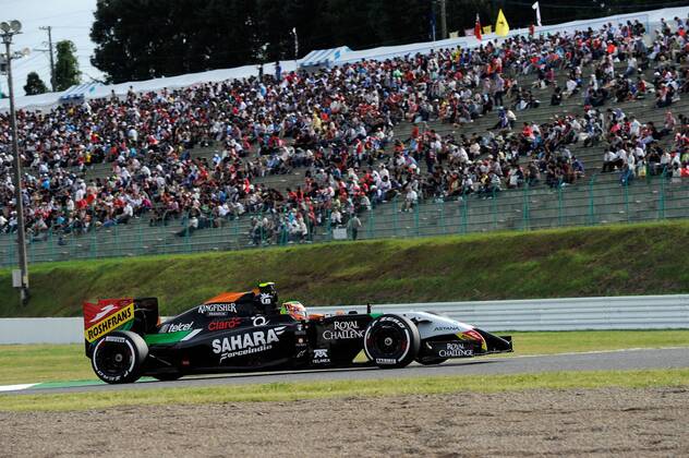 Sergio Perez, Sahara Force India F1, formula 1 GP, Japan in Suzuka, 04.10.2014 Photo:mspb Lukas Gorys Sergio Perez, formula 1 GP, Japan,