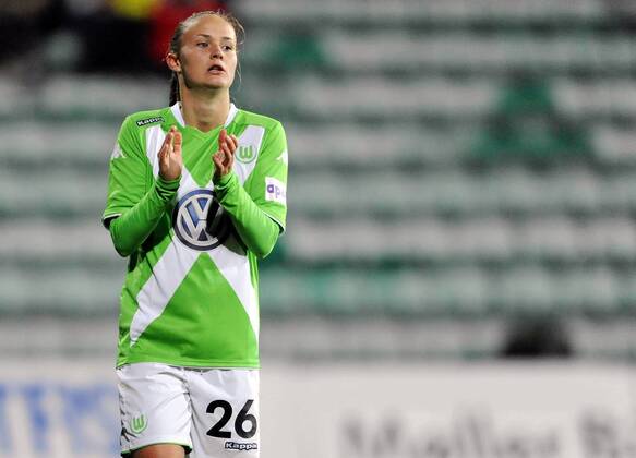 Football UEFA Womens Champions League Round 32 - 1st Leg 08.10.2014 Stabaek IF vs. VfL Wolfsburg 0:1 Caroline Graham Hansen (26) - Wolfsburg 