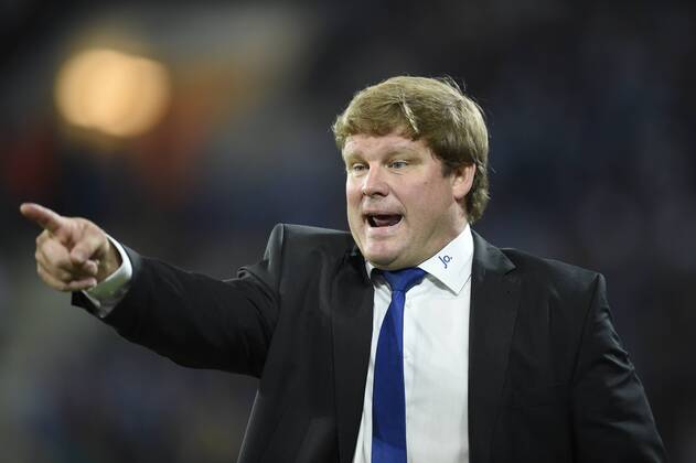 - GENT, BELGIUM: Gent s head coach Hein Vanhaezebrouck reacts during the Jupiler Pro League match between AA Gent and Charleroi, in Gent, Saturday 18 October 2014, on day 11 of the Belgian soccer championship. JOHNxTHYS 04484843