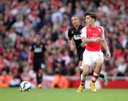 Arsenal v Hull City . . London, UK . . 18.10.2014 Hector Bellerin (A) 
