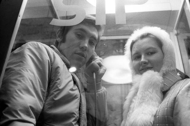 Eddy Merckx (Belgien) mit seiner Frau Claudine in Limone