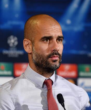 FUSSBALL CHAMPIONS LEAGUE SAISON 2014 2015 Vorrunde AS Rom - FC Bayern Muenchen 20.10.2014 Pressekonferenz FC Bayern Muenchen: Trainer Pep Guardiola 