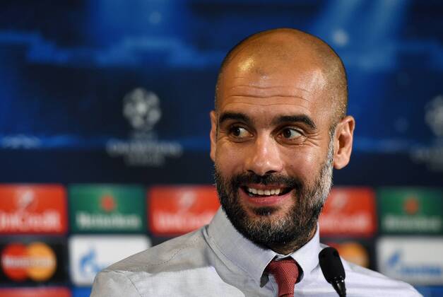 FUSSBALL CHAMPIONS LEAGUE SAISON 2014 2015 Vorrunde AS Rom - FC Bayern Muenchen 20.10.2014 Pressekonferenz FC Bayern Muenchen: Trainer Pep Guardiola 