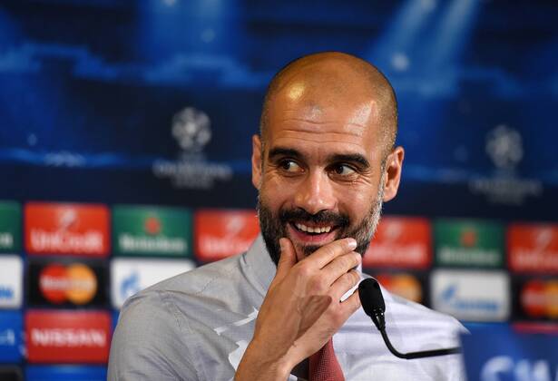 FUSSBALL CHAMPIONS LEAGUE SAISON 2014 2015 Vorrunde AS Rom - FC Bayern Muenchen 20.10.2014 Pressekonferenz FC Bayern Muenchen: Trainer Pep Guardiola 