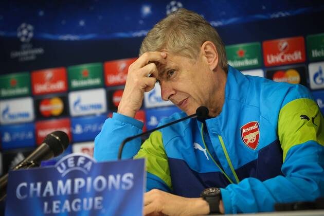 - BRUSSELS, BELGIUM: Arsenal s manager Arsene Wenger pictured during a press conference of English team Arsenal, in Brussels, Tuesday 21 October 2014. Tomorrow Arsenal is playing against Belgian soccer team RSCA Anderlecht on day 3 of the group stage of the UEFA Champions League competition, in group D. VIRGINIExLEFOUR  premiumd 20143608