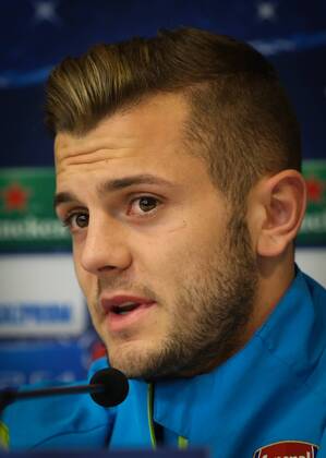 - BRUSSELS, BELGIUM: Arsenal s midfielder Jack Wilshere pictured during a press conference of English team Arsenal, in Brussels, Tuesday 21 October 2014. Tomorrow Arsenal is playing against Belgian soccer team RSCA Anderlecht on day 3 of the group stage of the UEFA Champions League competition, in group D. VIRGINIExLEFOUR  premiumd 20143613