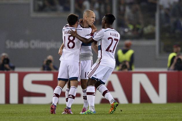Rom, 21.10.2014 - UEFA Champions League 2014 2015 - AS Rom vs FC Bayern München - Arjen Robben 