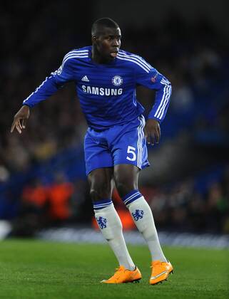 Football - 2014 2015 Champions League - Group G: Chelsea vs. Maribor Chelsea s Kurt Zouma at Stamford Bridge. COLORSPORT ANDREW COWIE